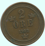 2 ORE 1902 SUECIA SWEDEN Moneda #AC874.2.E.A - Svezia