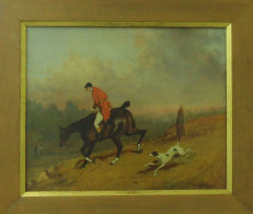 JOHN LEWIS BROWN, France - 1829/1890, Chasse à Courre, Hunting With Hounds, Oil On Canvas, 39 X 46 Cm - Olii