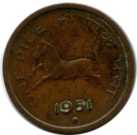 1 PICE 1951 INDIA Moneda #AY950.E.A - India
