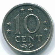 10 CENTS 1971 ANTILLAS NEERLANDESAS Nickel Colonial Moneda #S13389.E.A - Antille Olandesi
