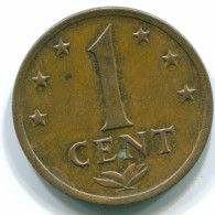 1 CENT 1975 ANTILLES NÉERLANDAISES Bronze Colonial Pièce #S10677.F.A - Antille Olandesi