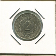2 DINARA 1980 YUGOSLAVIA Moneda #AR655.E.A - Jugoslavia