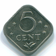 5 CENTS 1982 ANTILLES NÉERLANDAISES Nickel Colonial Pièce #S12357.F.A - Nederlandse Antillen