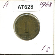 1 SCHILLING 1968 AUSTRIA Coin #AT628.U.A - Oostenrijk