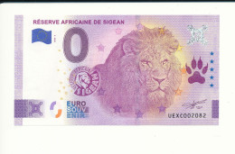 Billet Touristique 0 Euro - RESERVE AFRICAINE DE SIGEAN - UEXC - 2023-2  N° 2082 - Billet épuisé - Andere & Zonder Classificatie