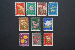 (T5)  Macau Macao 1953 Flowers Complete Set - MNH - Neufs