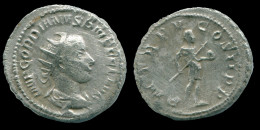 GORDIAN III AR ANTONINIANUS ROME Mint AD242 P M TR P V COS II P P #ANC13111.43.U.A - The Military Crisis (235 AD To 284 AD)