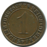 1 REICHSPFENNIG 1929 D GERMANY Coin #AE196.U.A - 1 Renten- & 1 Reichspfennig