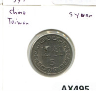 5 NEW DOLLARS 1981 TAIWÁN TAIWAN Moneda #AX495.E.A - Taiwan