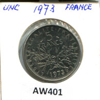 5 FRANCS 1973 FRANKREICH FRANCE Französisch Münze #AW401.D.A - 5 Francs