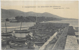 D 83.  CARQUEIRANNE.  LA JETEE ABRI DES PECHEURS.  CARTE ECRITE - Carqueiranne