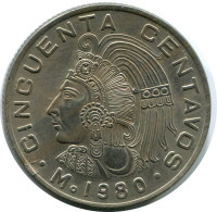 50 CENTAVOS 1980 MEXICO Coin #AH490.5.U.A - Mexique