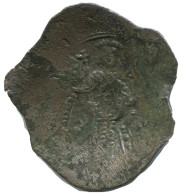 Authentic Original Ancient BYZANTINE EMPIRE Trachy Coin 2.3g/25mm #AG571.4.U.A - Byzantium