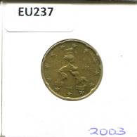 20 EURO CENTS 2003 ITALY Coin #EU237.U.A - Italia