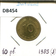 10 PFENNIG 1985 J BRD ALLEMAGNE Pièce GERMANY #DB454.F.A - 10 Pfennig