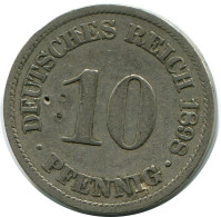 10 PFENNIG 1898 A GERMANY Coin #DB318.U.A - 10 Pfennig