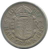 HALF CROWN 1956 UK GROßBRITANNIEN GREAT BRITAIN Münze #AH015.1.D.A - K. 1/2 Crown