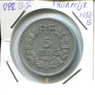 5 FRANCS 1950 B FRANCE Pièce Française #AN393.F.A - 5 Francs