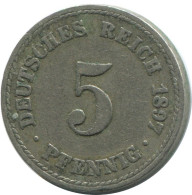 5 PFENNIG 1897 A GERMANY Coin #AD533.9.U.A - 5 Pfennig