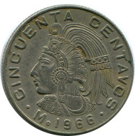 50 CENTAVOS 1966 MEXIKO MEXICO Münze #AH487.5.D.A - Mexiko