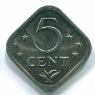 5 CENTS 1980 NETHERLANDS ANTILLES Nickel Colonial Coin #S12300.U.A - Antille Olandesi