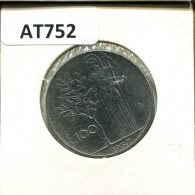 100 LIRE 1957 ITALY Coin #AT752.U.A - 100 Liras