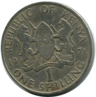 1 SHILLING 1971 KENYA Moneda #AZ187.E.A - Kenia