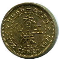 5 CENTS 1977 HONGKONG HONG KONG Münze #AY591.D.A - Hongkong