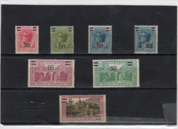 TIMBRES MONACO . ANNEE 1926/31   N° 104 à 110. NEUF ** - Unused Stamps