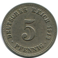 5 PFENNIG 1913 A ALLEMAGNE Pièce GERMANY #DB165.F.A - 5 Pfennig