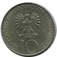 10 ZLOTYCH 1975 POLAND Coin #AR117.U.A - Poland