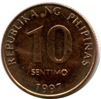 10 CENTIMO 1997 PHILIPPINES UNC Coin #M10039.U.A - Filippijnen
