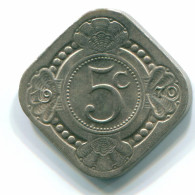 5 CENTS 1970 ANTILLES NÉERLANDAISES Nickel Colonial Pièce #S12505.F.A - Niederländische Antillen