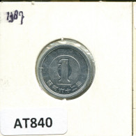 1 YEN 1987 JAPAN Coin #AT840.U.A - Japón
