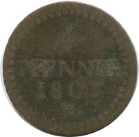 SAXONY 1 PFENNIG 1807 H Dresden Mint German States #DE10660.16.U.A - Altri & Non Classificati