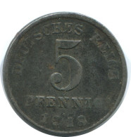 5 PFENNIG 1918 D ALEMANIA Moneda GERMANY #AE306.E.A - 5 Renten- & 5 Reichspfennig