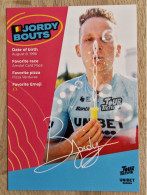 Card Jordy Bouts - Team Tour De Tietema-Unibet - 2024 - Cycling - Cyclisme - Ciclismo - Wielrennen - Wielrennen