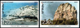 Artsakh 2023 «Sights Of Artsakh» 2v Self-adhesive. (imperforated) Quality:100% - Armenië