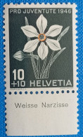 1946 Zu J 118 PRO JUVENTUTE Avec TABS En Allemand ** / MNH - Unused Stamps