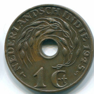 1 CENT 1945 S INDES ORIENTALES NÉERLANDAISES INDONÉSIE INDONESIA Bronze Colonial Pièce #S10363.F.A - Niederländisch-Indien