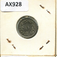 5 RAPPEN 1959 B SCHWEIZ SWITZERLAND Münze #AX928.3.D.A - Andere & Zonder Classificatie