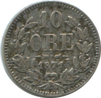 10 ORE 1871 SUECIA SWEDEN PLATA Moneda #AE759.16.E.A - Suecia