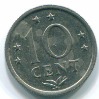10 CENTS 1971 NIEDERLÄNDISCHE ANTILLEN Nickel Koloniale Münze #S13412.D.A - Niederländische Antillen