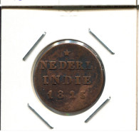 1825 S 1/2 STUIVER NETHERLANDS EAST INDIA (SUMATRA) COLONIAL Coin #VOC1359.7.U.A - Indes Neerlandesas