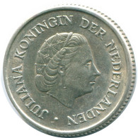 1/4 GULDEN 1967 NIEDERLÄNDISCHE ANTILLEN SILBER Koloniale Münze #NL11467.4.D.A - Antille Olandesi