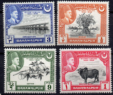 PAKISTAN_BAHAWALPUR/1949/MH/SC#22-24/ 25TH. ANNIV. OF ADQUISITION OF RULLING POWER BY AMIR KHAN V. / COMPLETE SET - Pakistán