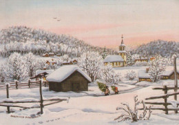 Neujahr Weihnachten Vintage Ansichtskarte Postkarte CPSM #PAW477.A - Nouvel An