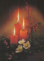 Happy New Year Christmas CANDLE Vintage Postcard CPSM #PAW363.A - Nouvel An