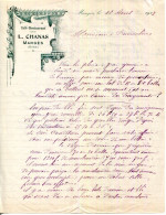 FACTURE.26.DRÔME.MARGÉS.CAFÉ-RESTAURANT.L.CHANAS. - Autres & Non Classés