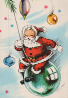 PAPÁ NOEL NAVIDAD Fiesta Vintage Tarjeta Postal CPSM #PAJ627.A - Santa Claus